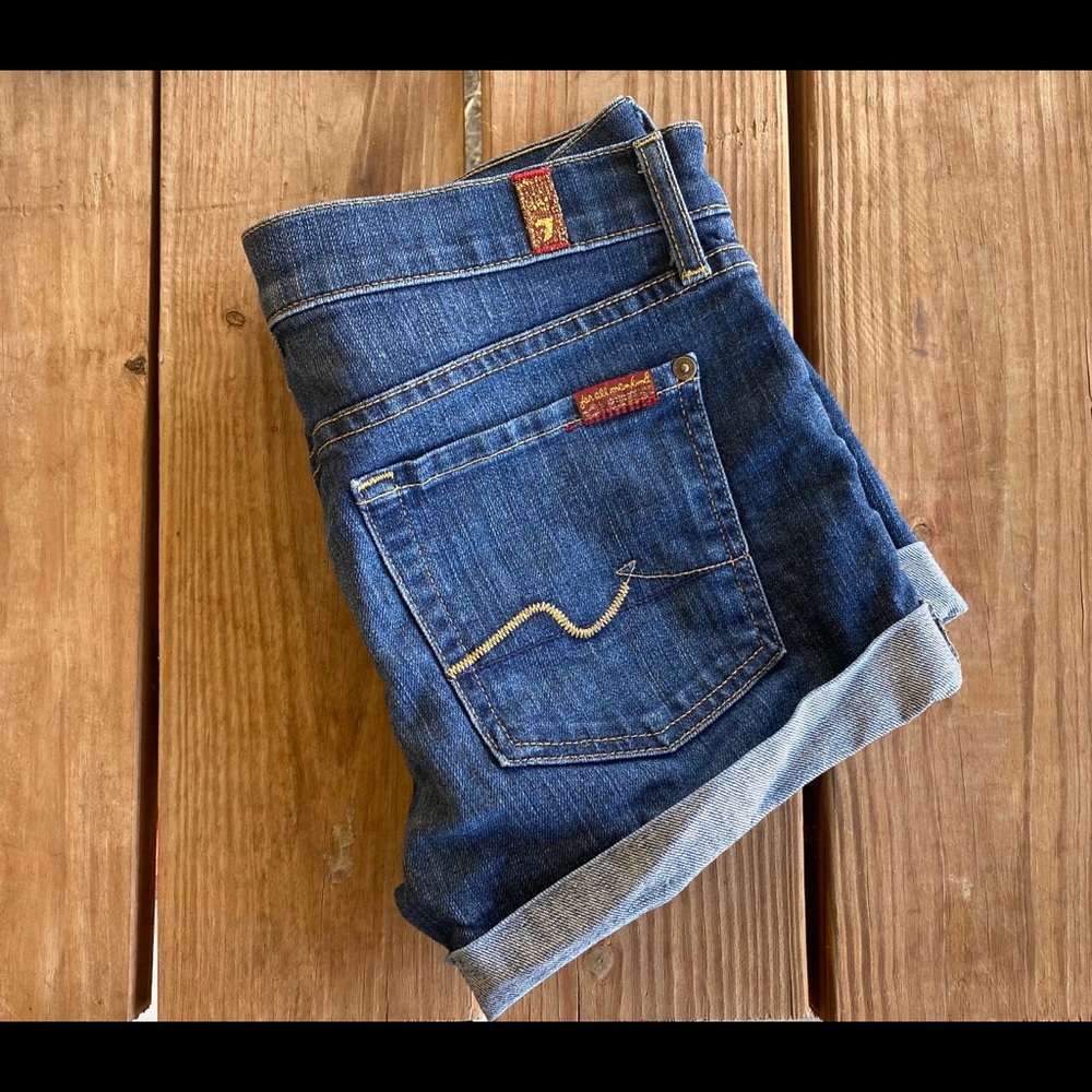 7 for all Mankind Jean Shorts Size 27